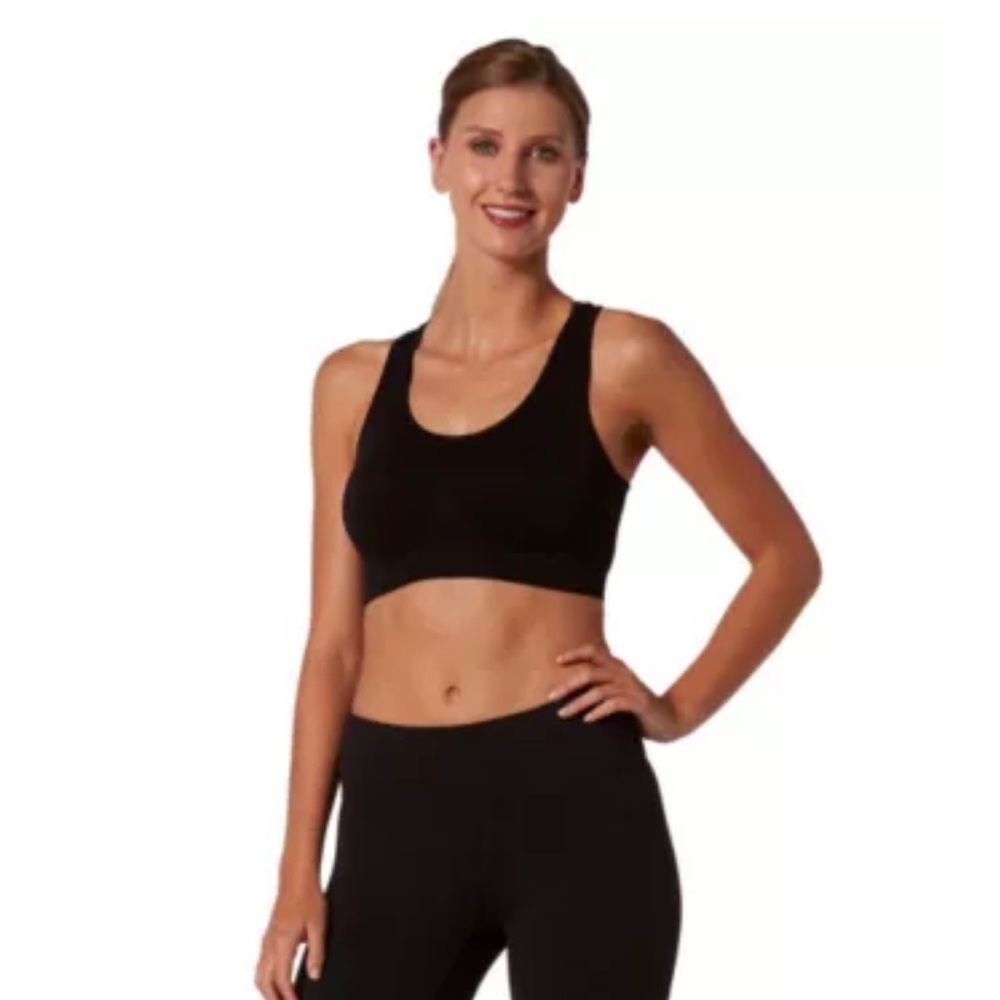 NWT Black sports bra size M